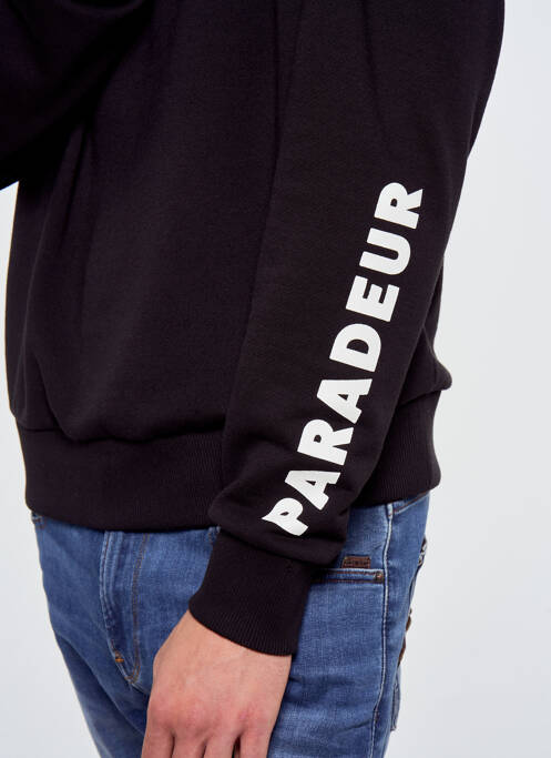 Hanorac cu glugă negru TOURIST LEMC bărbat