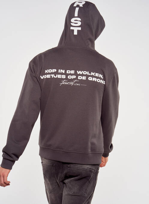 Hanorac cu glugă gri TOURIST LEMC bărbat