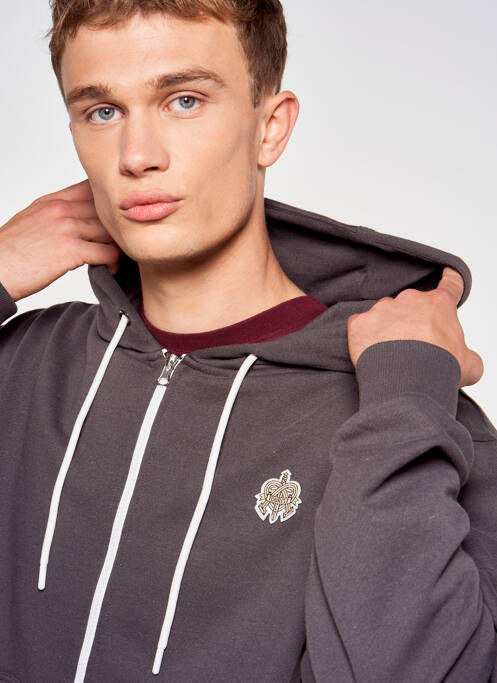 Hanorac cu glugă gri TOURIST LEMC bărbat