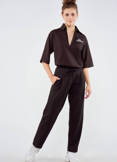 Pantalon slim maro TOURIST LEMC femeie