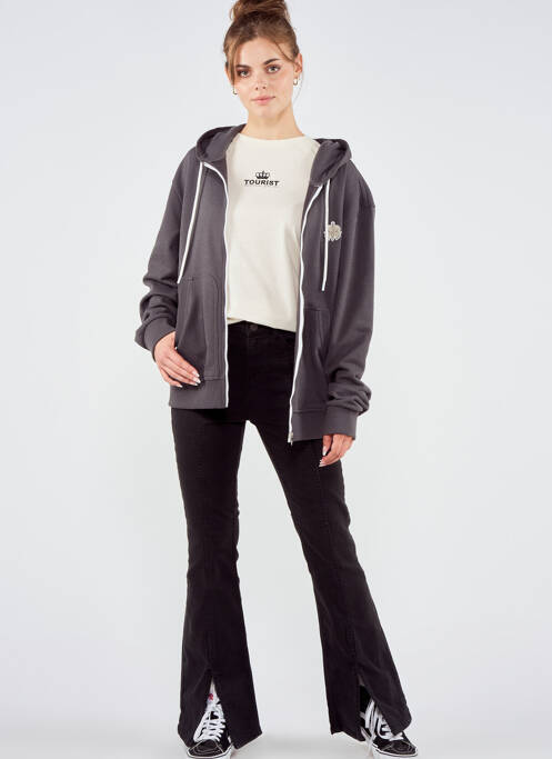 Vestă cu mâneci lungi gri TOURIST LEMC femeie