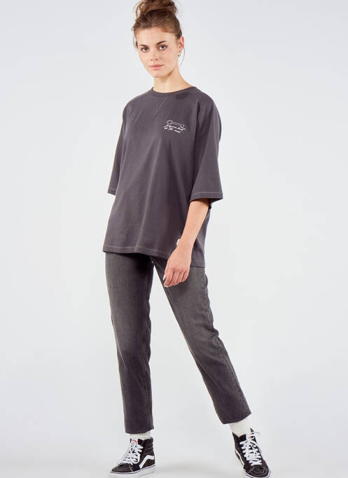 Tricou gri TOURIST LEMC femme