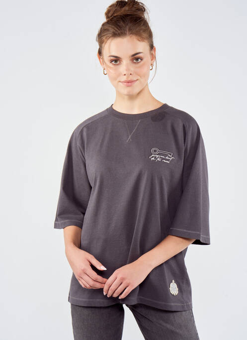 Tricou gri TOURIST LEMC femme