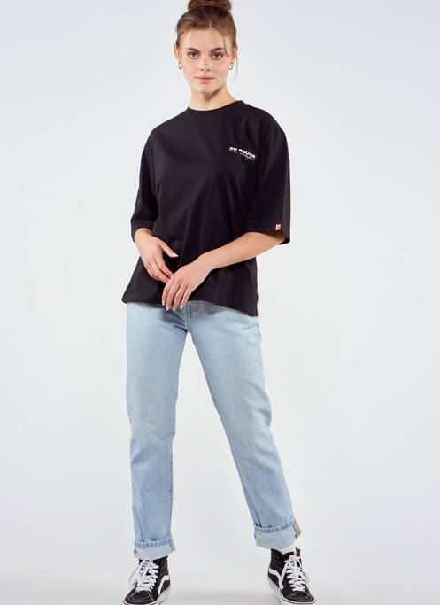 Tricou negru TOURIST LEMC femeie