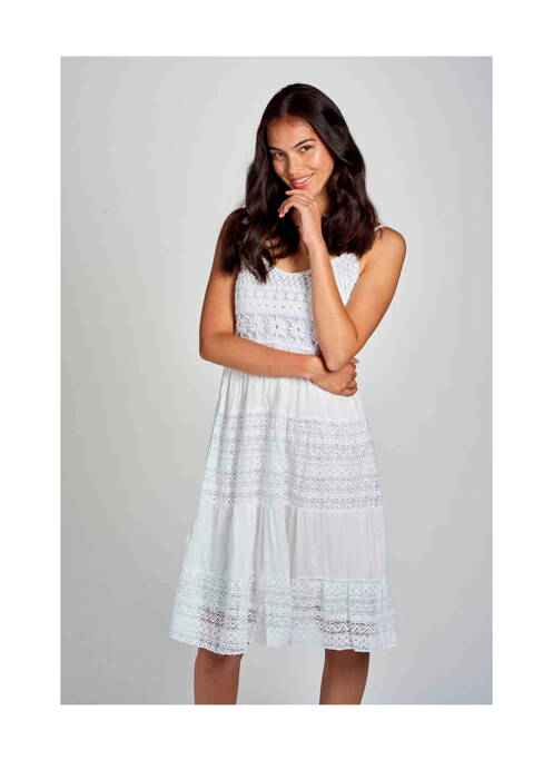 Rochie lungă alb HAILYS femeie