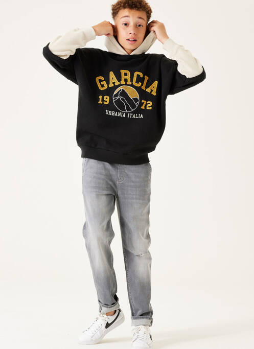 Hanorac cu glugă negru GARCIA băiat