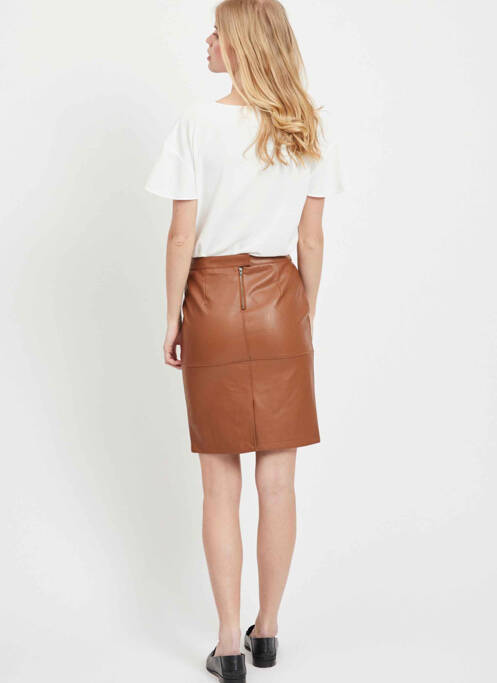 Fustă midi maro VILA femeie