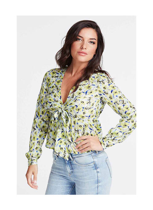 Tricou galben GUESS femeie