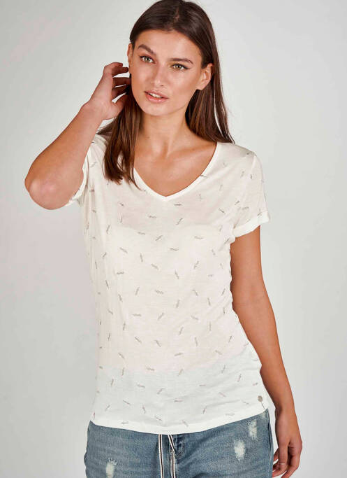 Tricou alb PETROL INDUSTRIES femeie