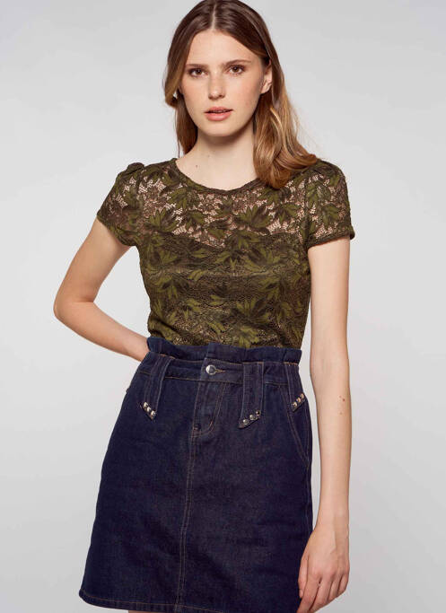 Top verde GUESS femeie