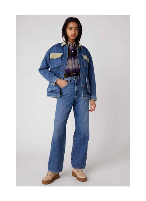 Blugi cu croială dreaptă albastru WRANGLER femeie