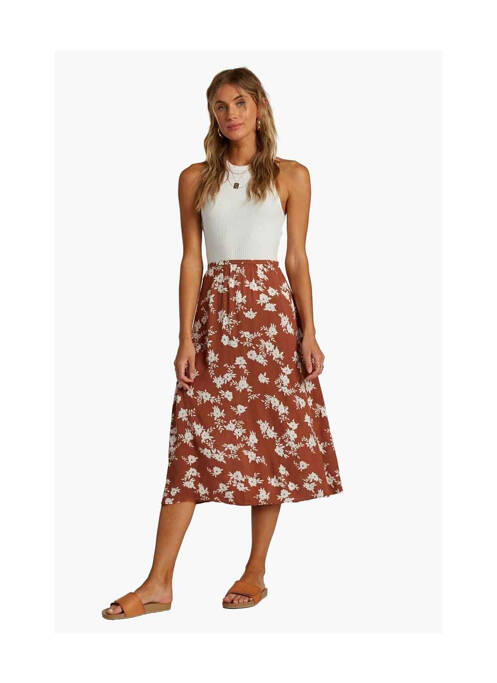 Fustă midi maro BILLABONG femeie
