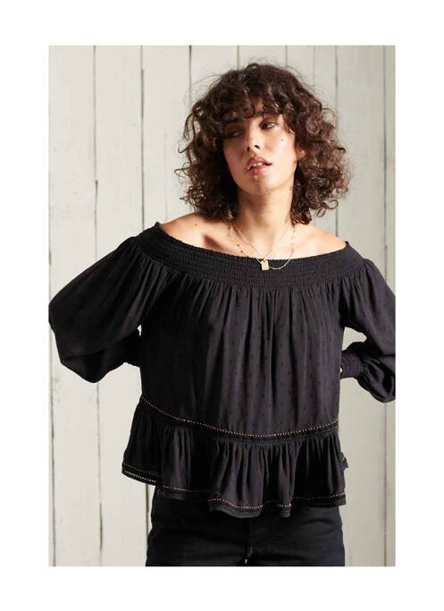 Tricou negru SUPERDRY femeie