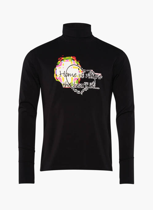 Pulover cu guler înalt negru YOUNG DESIGNERS bărbat