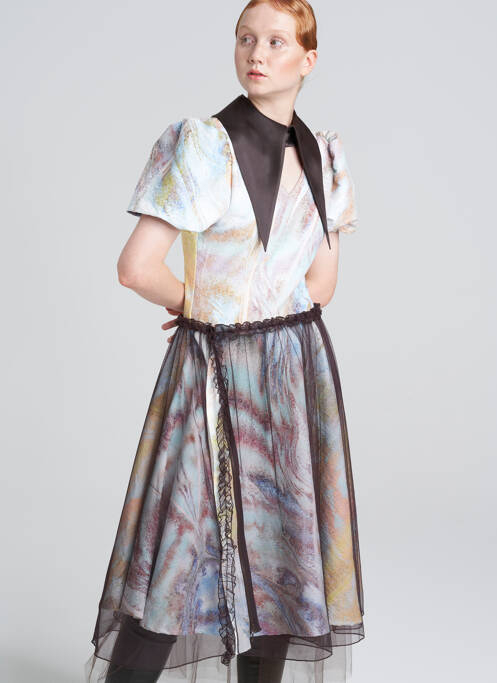 Rochie midi maro YOUNG DESIGNERS femeie