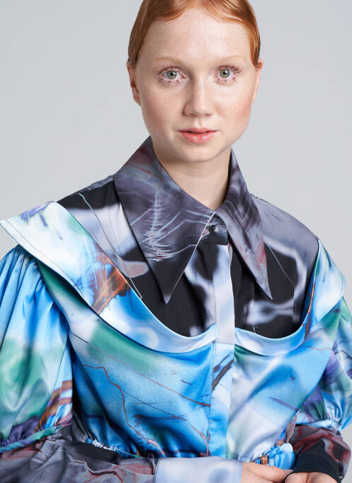 Rochie lungă albastru YOUNG DESIGNERS femeie