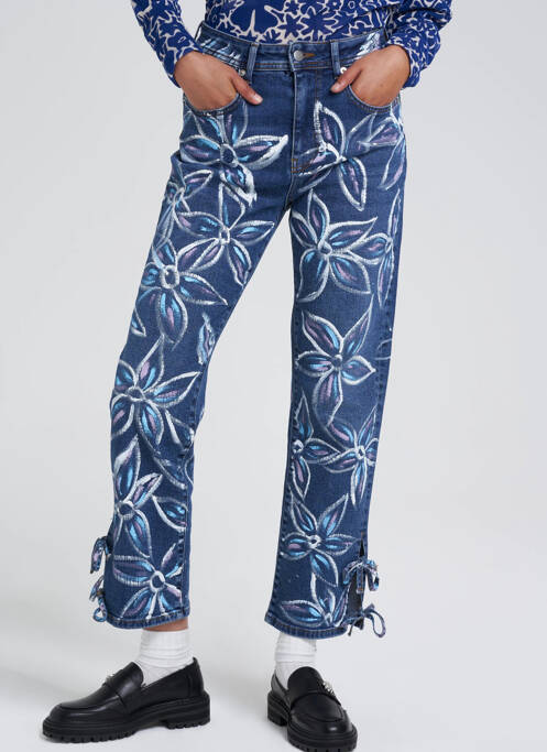 Blugi croială Mom albastru YOUNG DESIGNERS femeie