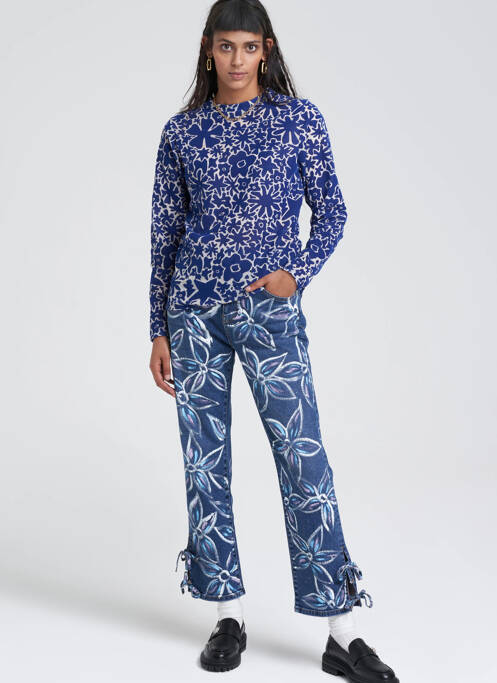 Blugi croială Mom albastru YOUNG DESIGNERS femeie