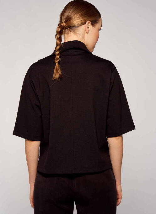 Polo negru YUGEN femeie