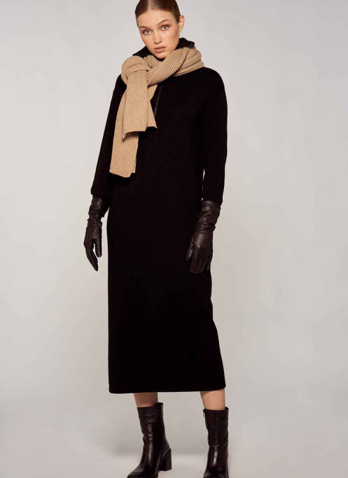 Rochie lungă negru YUGEN femeie