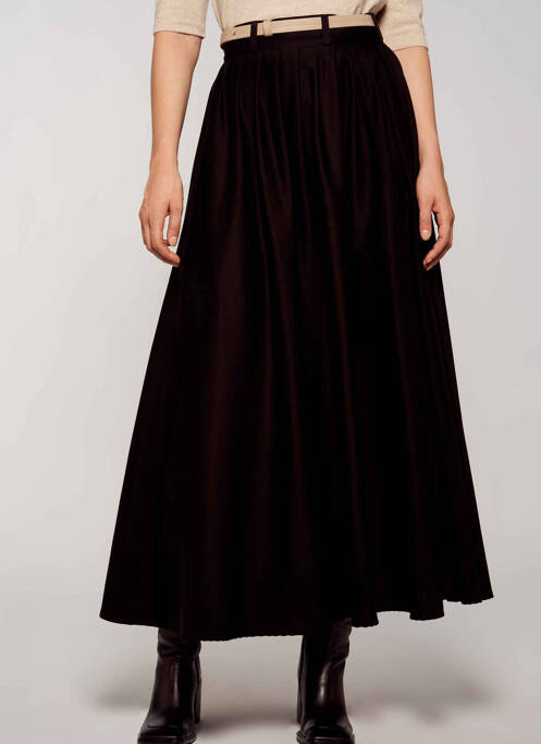 Fustă lungă negru YUGEN femeie