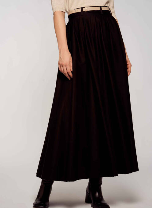 Fustă lungă negru YUGEN femeie