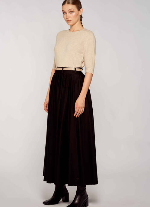 Fustă lungă negru YUGEN femeie