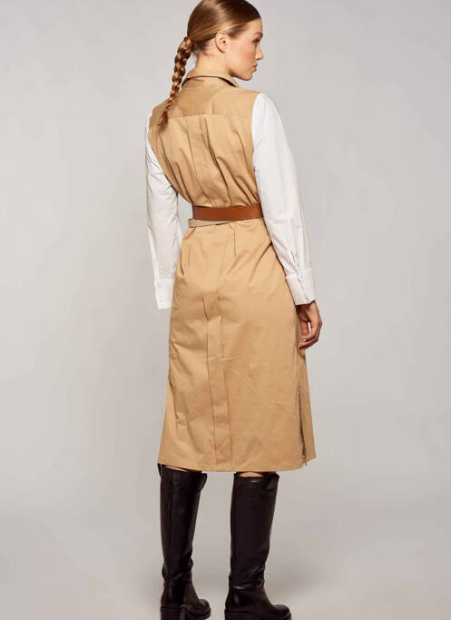 Rochie lungă bej YUGEN femeie