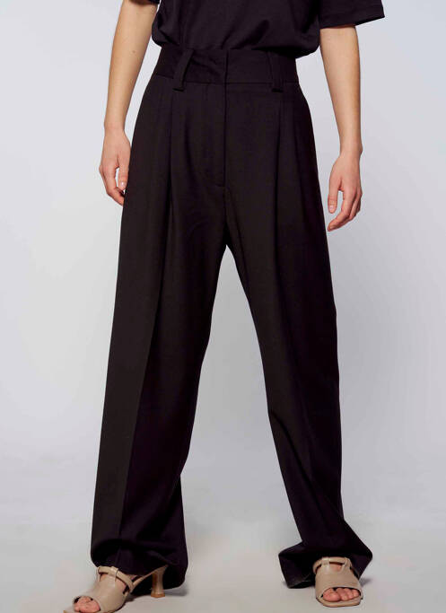 Pantalon drept negru YUGEN femeie