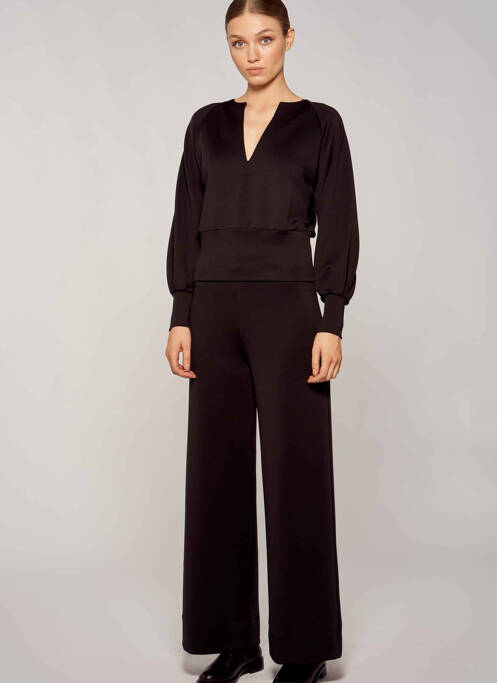 Pantalon evazat negru YUGEN femeie