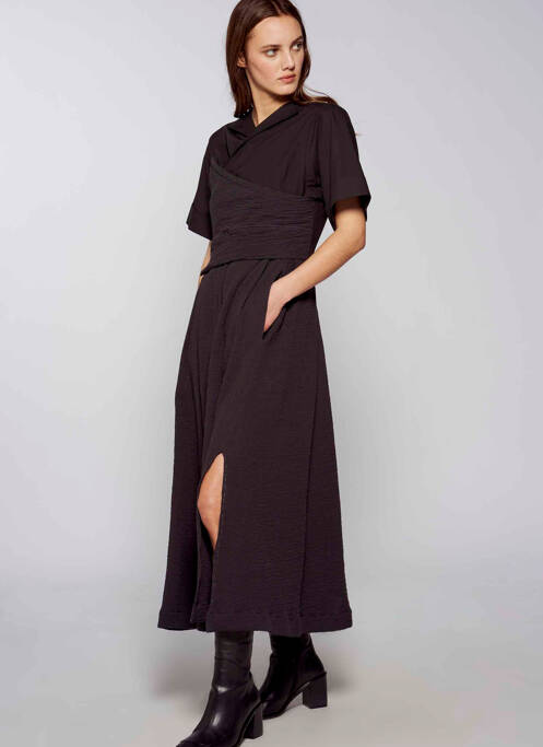 Rochie lungă negru YUGEN femeie