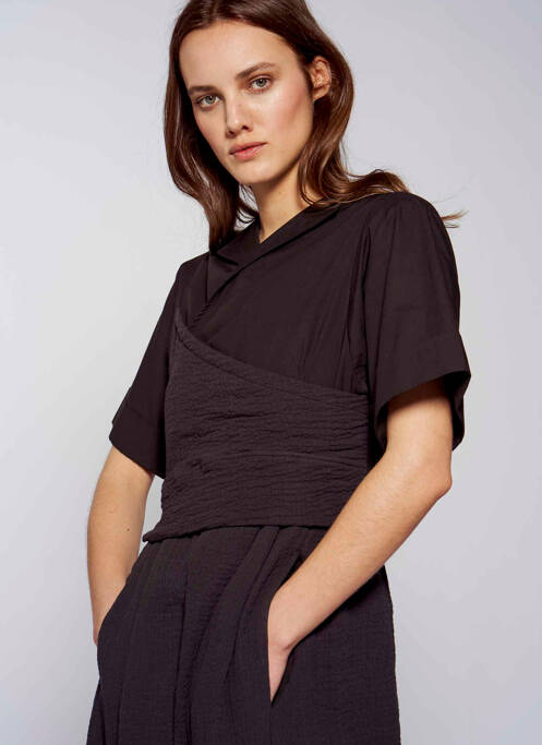 Rochie lungă negru YUGEN femeie