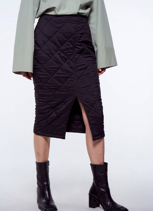 Fustă midi negru YUGEN femeie