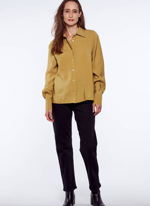 Blugi cu croială dreaptă negru YUGEN femeie