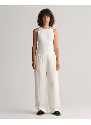 Pantalon alb GANT femeie