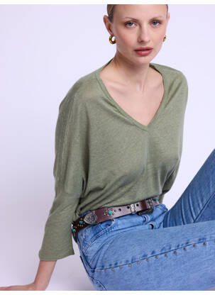 Tricou kaki BERENICE femeie
