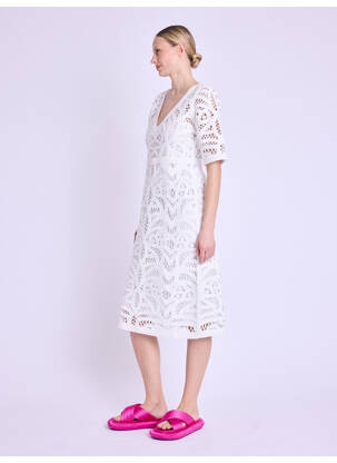 Robe alb BERENICE femeie