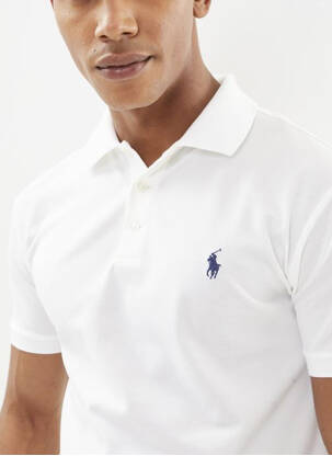 Polo alb RALPH LAUREN bărbat