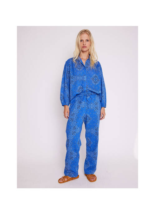 Pantalon albastru BERENICE femme