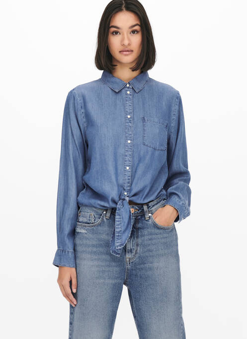Cămașă croială dreaptă mâneci lungi albastru JACQUELINE DE YONG femme