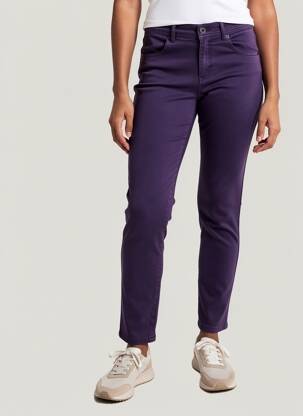 Pantalon slim elasticitate mărime normală violet ANNA MONTANA femeie
