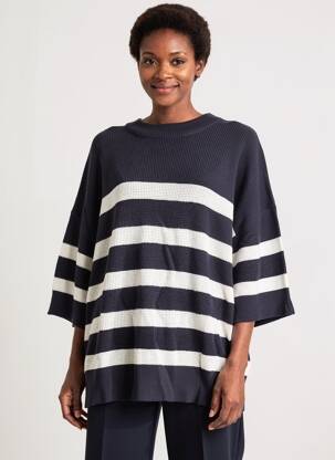 Pulover elasticitate mâneci lungi albastru ESPRIT femeie