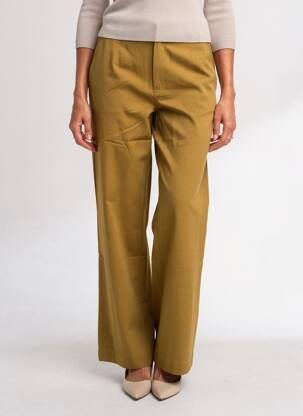 Pantalon drept elasticitate mărime normală verde LA FIANCÉE femeie
