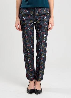 Pantalon drept țesătură poplin mărime normală verde LA FIANCÉE femeie