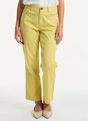Pantalon drept elasticitate mărime normală verde LA FIANCÉE femeie
