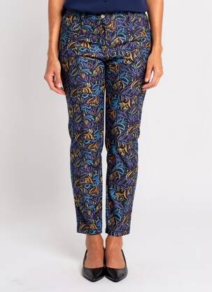 Pantalon slim talie elastică negru LA FIANCÉE femeie