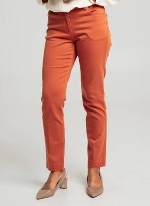 Pantalon slim talie elastică portocalie GRIFFON femeie