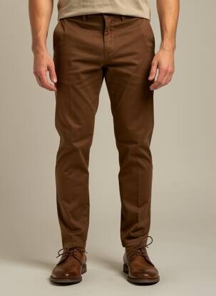 Pantalon chino buzunare maro LCDN bărbat