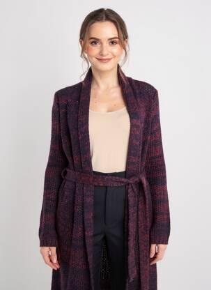 Vestă cu mâneci lungi croială cambrată violet VOODOO femeie