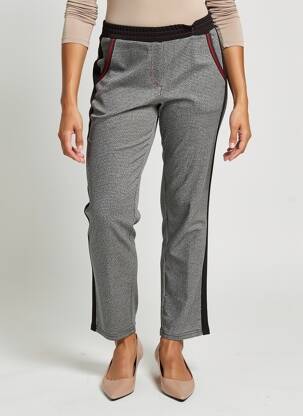 Pantalon slim talie elastică mărime normală negru GUY DUBOUIS femeie